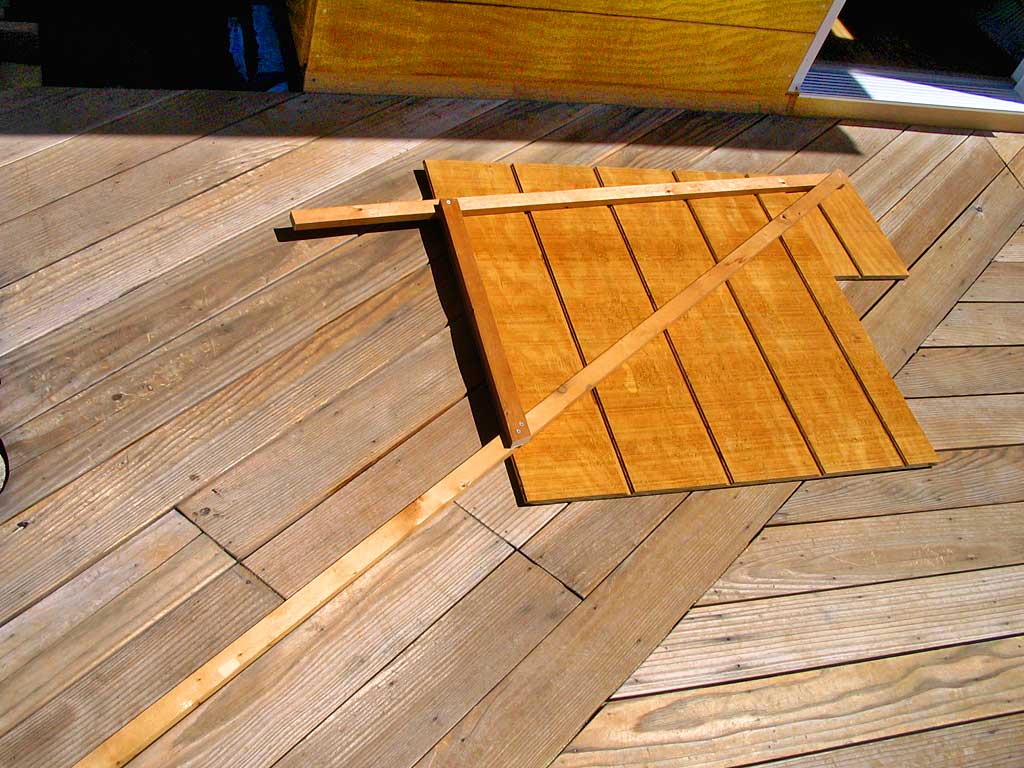 Using a jig to transfer the angles to the paneling