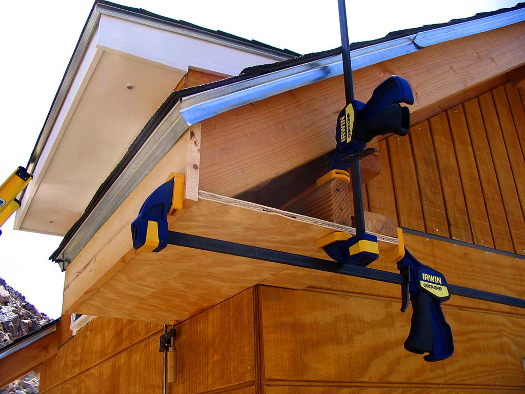 Roughing in the north-east rear soffit