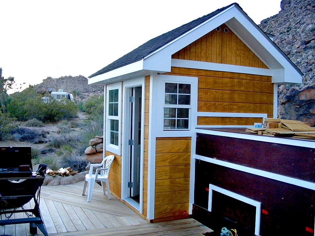 The south trim has received its top coat