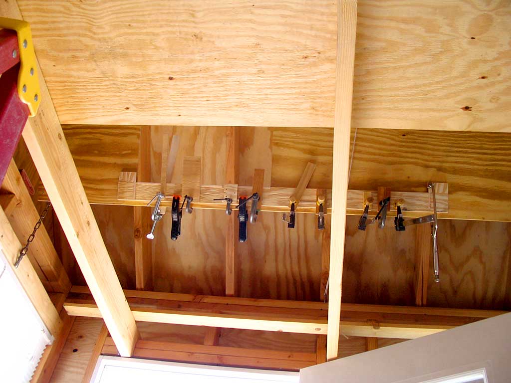 Glueing, Screwing & Clamping A Door Track To Wall-To-Be