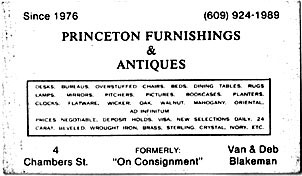 The Princeton Furnishings Business Card